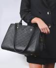 Сумка Louis Vuitton Montaigne Empreinte MM Bag Black